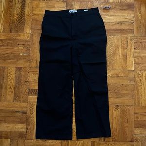 Black old navy wide leg chinos, 16 tall